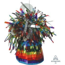 Rainbow Foil Balloon Weight 150 Grams - PK12 Party Set - Image 1