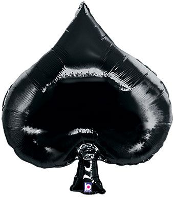 Casino Spade Balloon - 3-Pack - Image 1