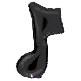 Black Music Note Balloon 36" - 3-Pack - Image 1