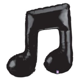 Black Music Note Balloon 40 Inch - Image 1