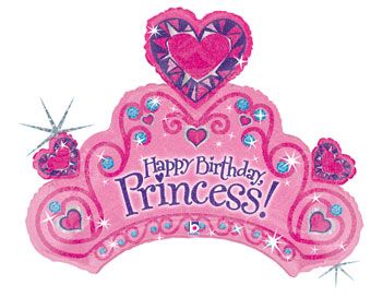 Princess Tiara Balloon - 3-Pack - Image 1