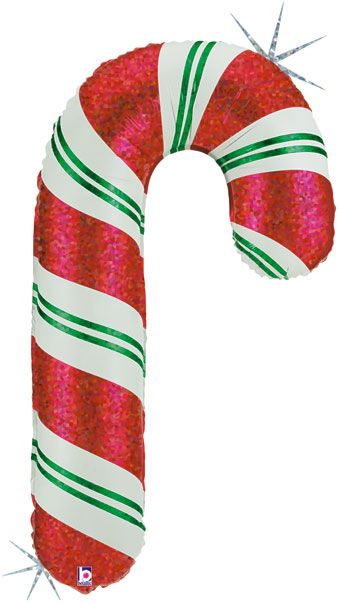 Candy Cane Balloon 41" - Holiday Party Decor - Image 1