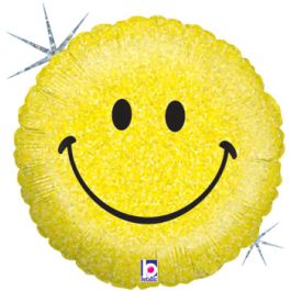 Smiley Face Foil Balloon 18 Inch - Image 1