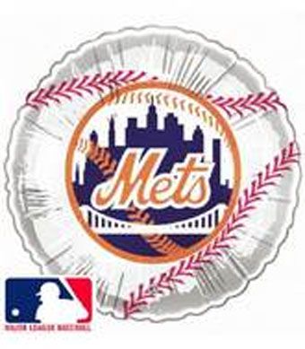 New York Mets Baseball Balloons - 5-Pack - Image 1