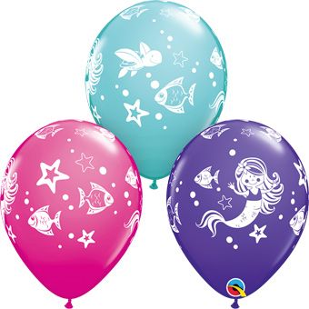 Mermaid Balloons 11" - Party Supplies - Image 1