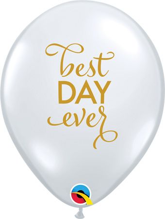 Best Day Ever Balloon - Clear Foil 11C - Image 1