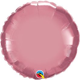 Chrome Mauve Foil Balloon 18 Inch Round Shape - Image 1