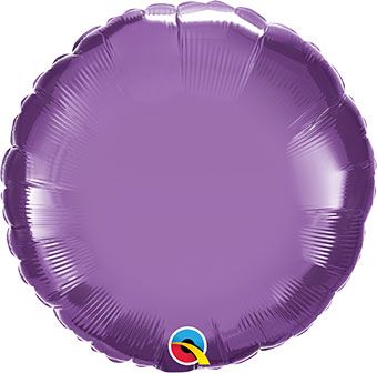 Chrome Purple Balloons - 5-Pack - Image 1