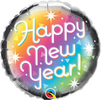 Happy New Year Balloon - 5-Pack - Image 1