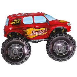Red Monster Truck Balloon 30" - 3-Pack - Image 1