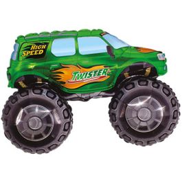 Green Monster Truck Balloon 30" - 3-Pack - Image 1