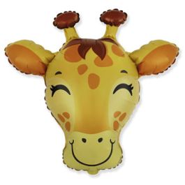Giraffe Head Foil Balloon 31 Inch - Large Novelty Animal - Image 1