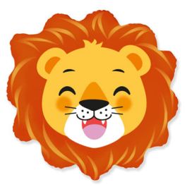 Large Lion Head Foil Balloon 23 Inch - Centerpiece Decoration - Image 1