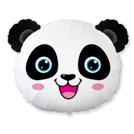 Panda Head Foil Balloon 25 Inch - Cute Animal Party Decor - Image 1