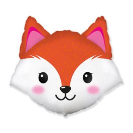 Large Fox Head Foil Balloon 25 Inch - Party Decoration - Image 1
