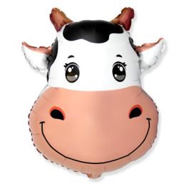 Cow Head Balloon 22 Inch Large Shaped Foil Balloon - Image 1