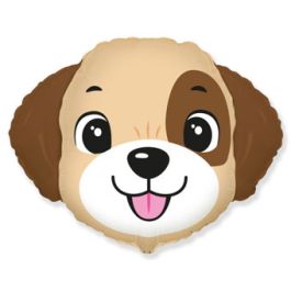 Large Dog Head Foil Balloon 29 Inch - Party Decoration - Image 1