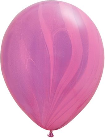 Pink Violet Rainbow Balloons - 25 Count - Image 1