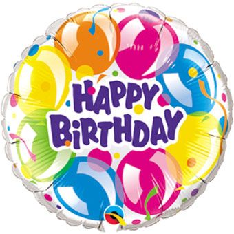 Happy Birthday Balloons - 5-Pack - Image 1
