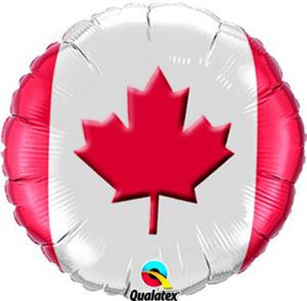 Canadian Flag Balloons - 5-Pack - Image 1