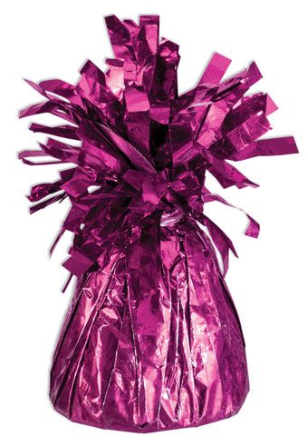 Hot Pink Metallic Party Decoration - 5-Pack - Image 1