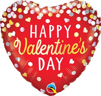 Happy Valentine's Day Balloon - 5-Pack - Image 1