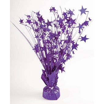 Holographic Purple Star Decor - 5-Pack - Image 1