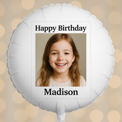 Personalized Birthday Balloon – Custom 18” Round Foil Balloon