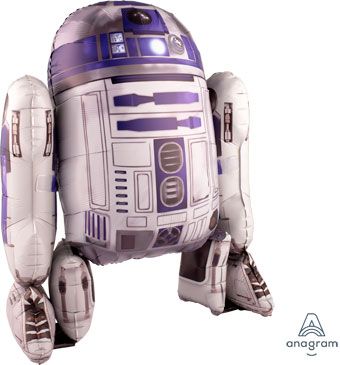 R2-D2 Balloon 38" Foil - Star Wars Birthday Party - Image 1