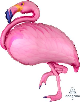Large Flamingo Foil Balloon 35 Inch Decoration - Image 1