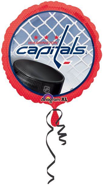Washington Capitals 18 Inch Round Foil Balloon - Image 1