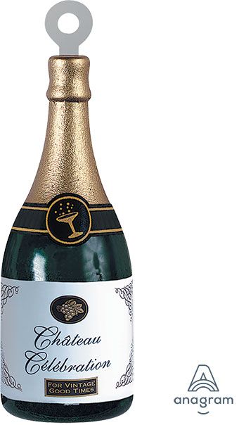 Chateau Celebration Champagne Bottle Balloons - 5-Pack - Image 1
