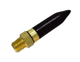 Black Rubber Inflator Tip - Latex Balloon Replacement - Image 1