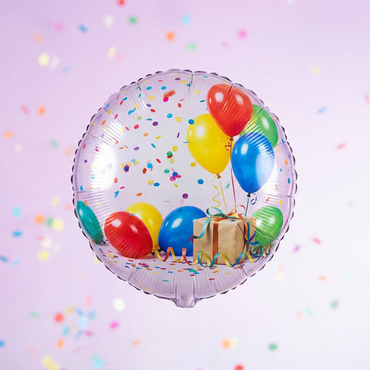 Personalized foil balloon printed with your own custom photo design