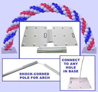 Heavy Duty Metal Balloon Arch Kit - Party Supplies - Image 1