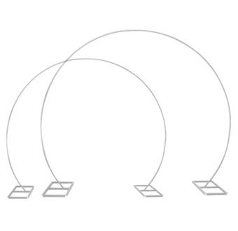 Balloon Hoops - 2 Metal Frames - 6.6ft & 8.2ft Wide - Image 1