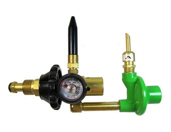 Dual Inflator Regulator with Gauge - Party Supplies - Image 1
