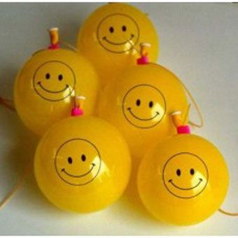 Yellow Smiley Balloons - Bag of 100 - Image 1
