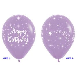 Lilac Birthday Balloons 11 Inch - 50 Count - Image 1