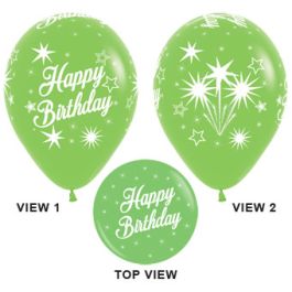 Key Lime Green Balloons 18 Inch - 25 Count Birthday Pack - Image 1