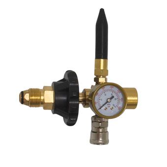 Latex Helium Regulator with Intake Hose & Foil Attachment - Image 1
