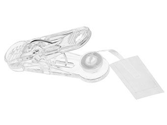 Clear Weight Clip-N-Spool with Ribbon - Party Supplies - Image 1