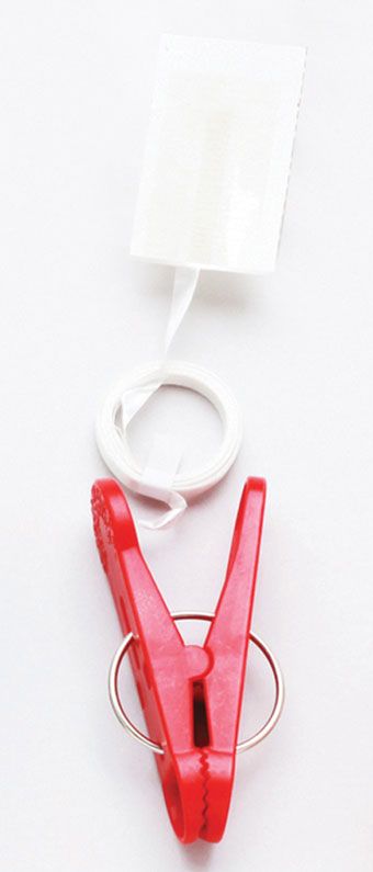 Red Weight Clip with Ribbon - Party Supplies - Image 1