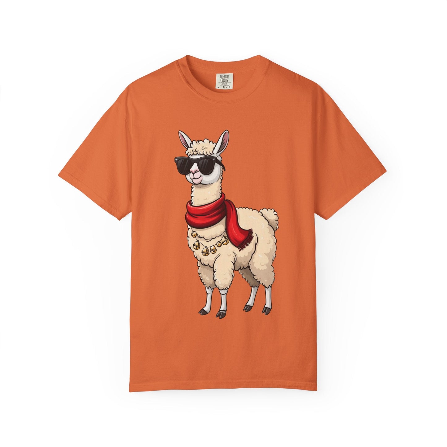 Cool Alpaca Swagger: Hipster Llama Portrait, Trendy Animal Illustration T-shirt – Custom T-Shirt by PixelCraft360, unique decoration for events and special gifts