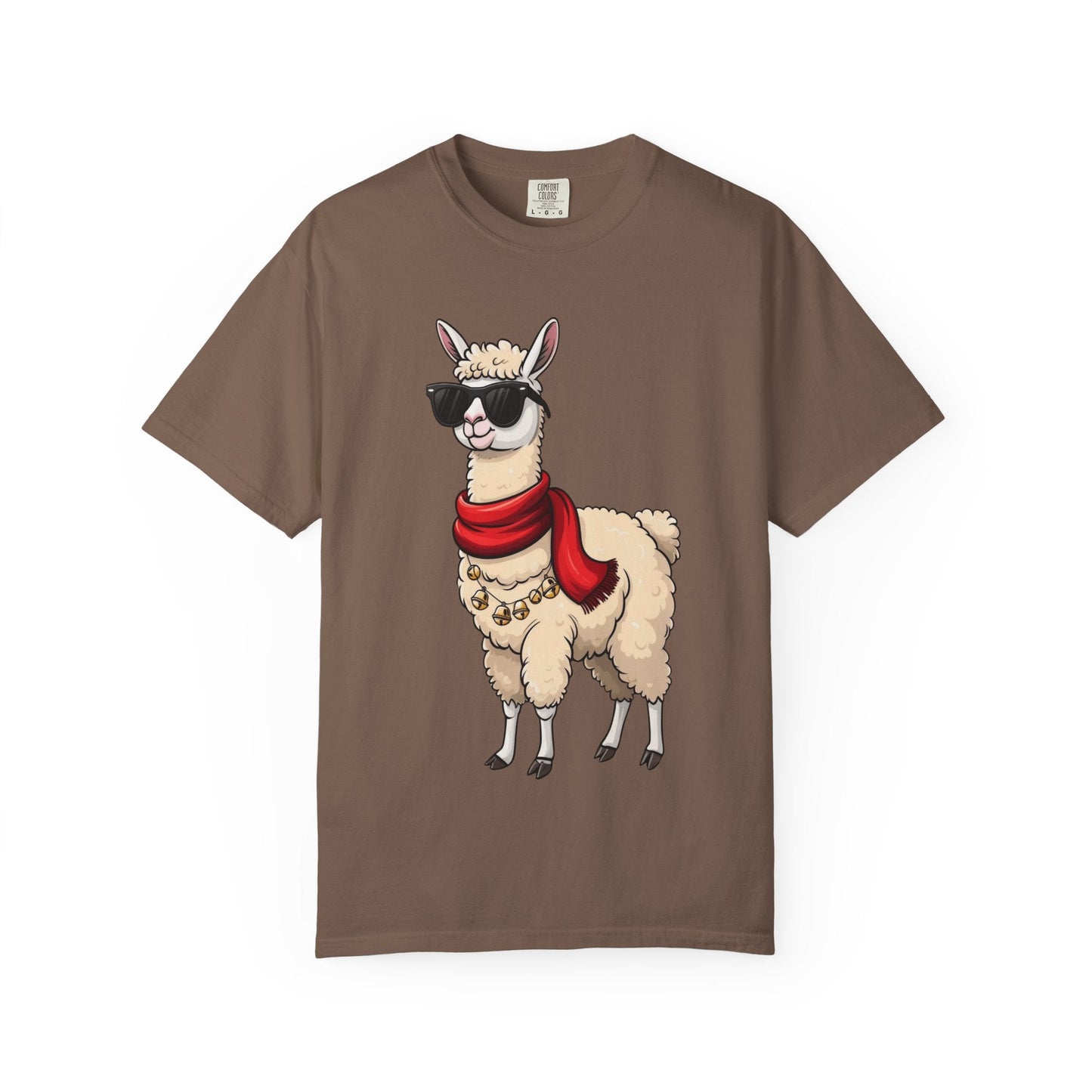 Cool Alpaca Swagger: Hipster Llama Portrait, Trendy Animal Illustration T-shirt – Custom T-Shirt by PixelCraft360, unique decoration for events and special gifts