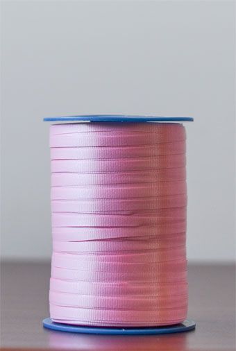 Light Pink Crimped Ribbon Roll - 3-Pack - Image 1