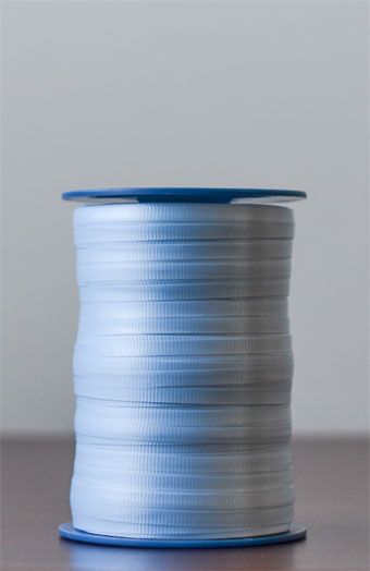 Light Blue Crimped Ribbon Roll - 3-Pack - Image 1