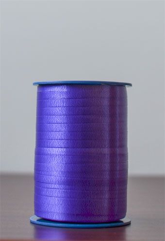 Purple Crimped Ribbon Roll - 3-Pack - Image 1