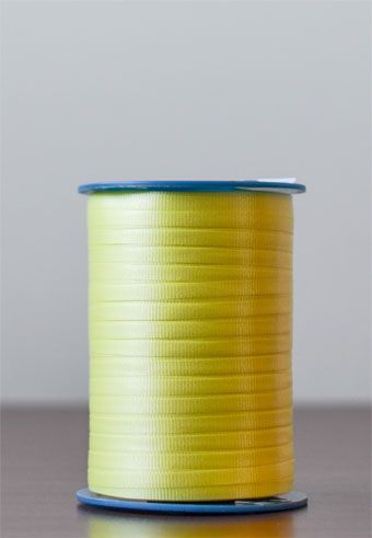 Light Yellow Crimped Ribbon Roll - 3-Pack - Image 1