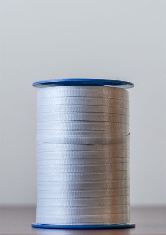 Silver Crimped Ribbon Roll 3-Pack - Image 1